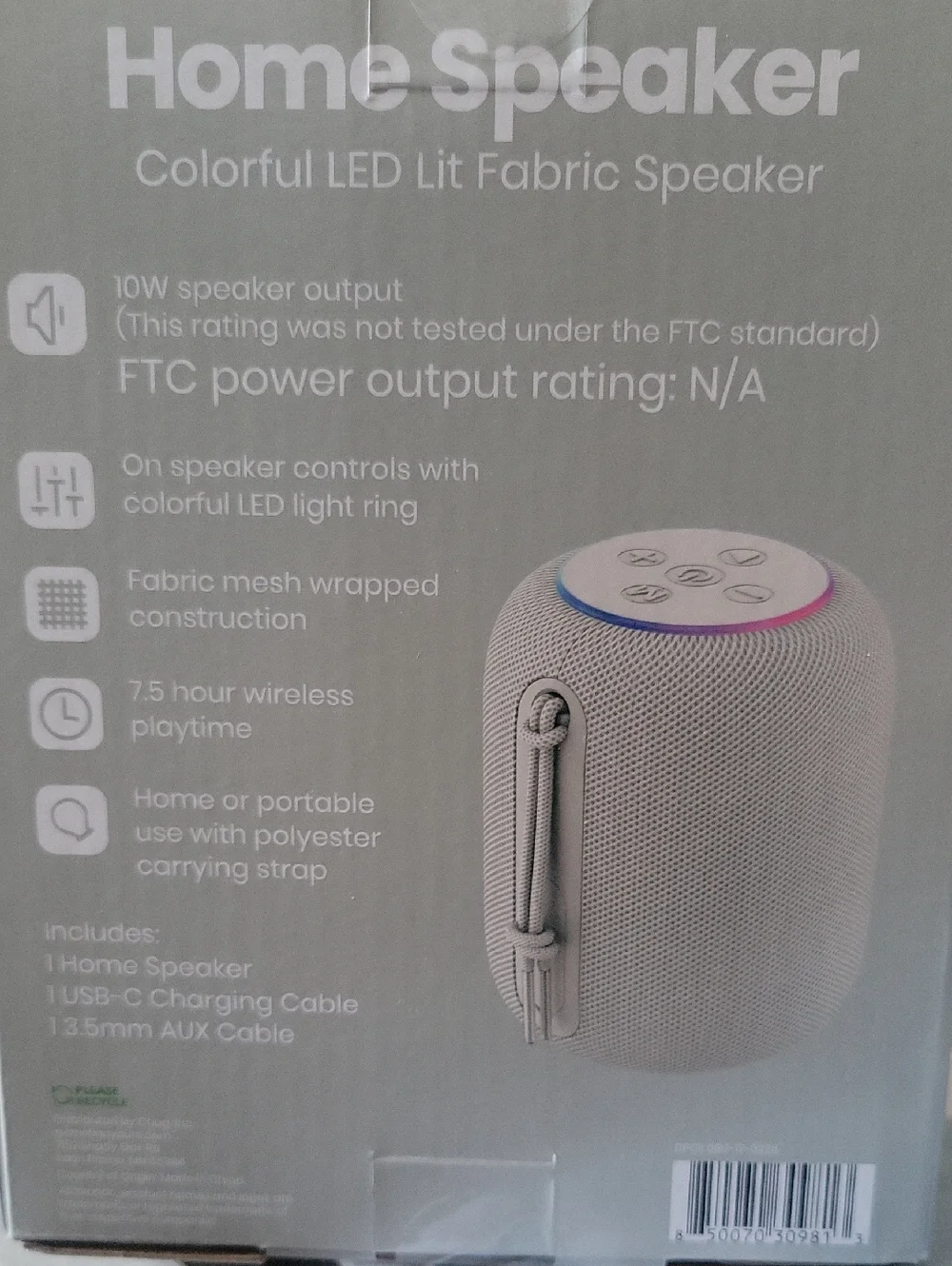Gems/Heyday Bundle. Home Speaker, Earbuds, Wallcharger&Wireless Headphones